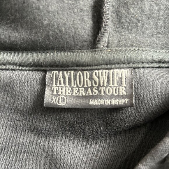 Taylor Swift The Eras Tour Black Hoodie Unisex XL Pullover Concert Merch NWOT - Picture 4 of 8
